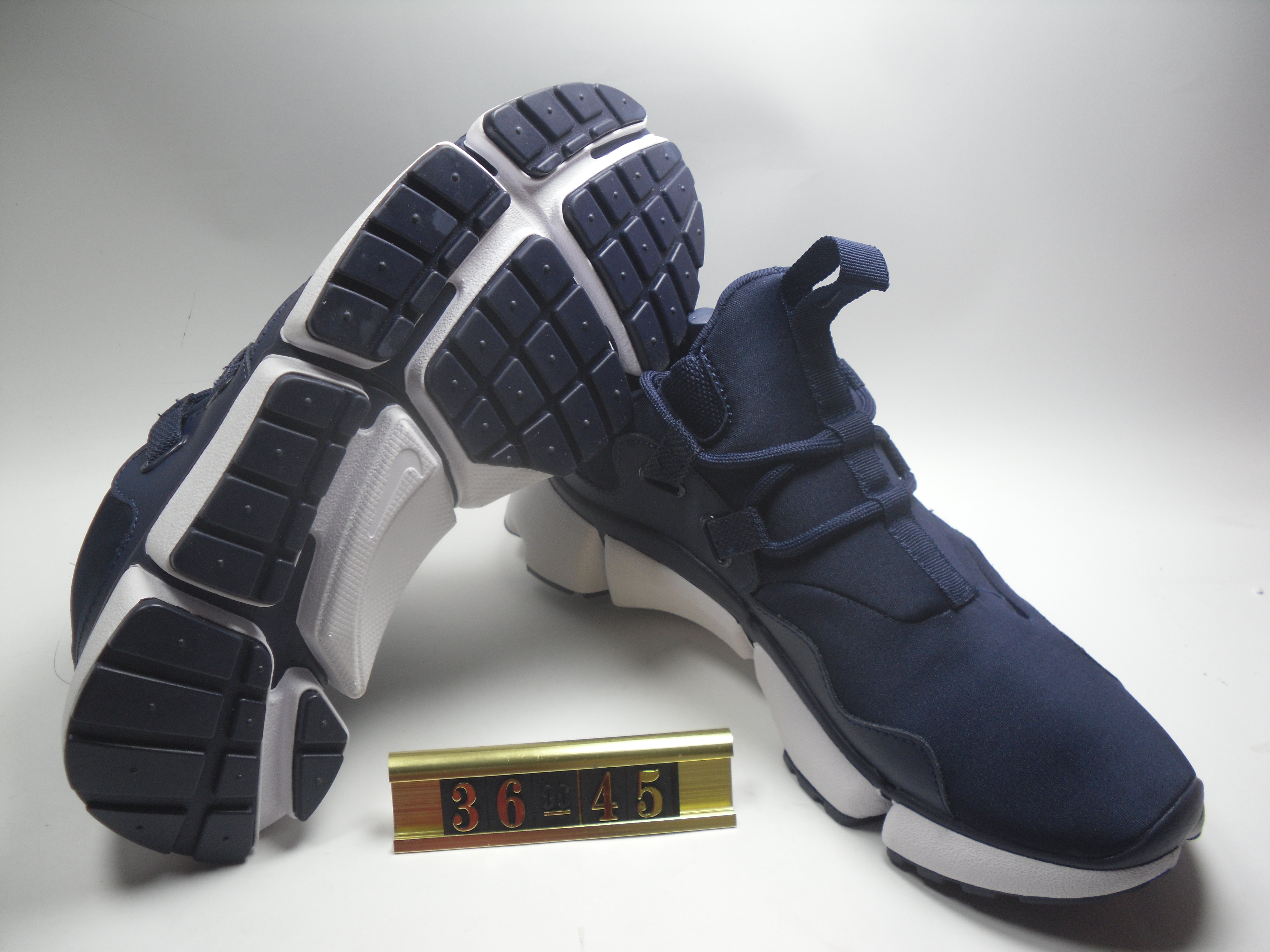 Women Nike Air Huarache 5 Royal Blue White Shoes - Click Image to Close